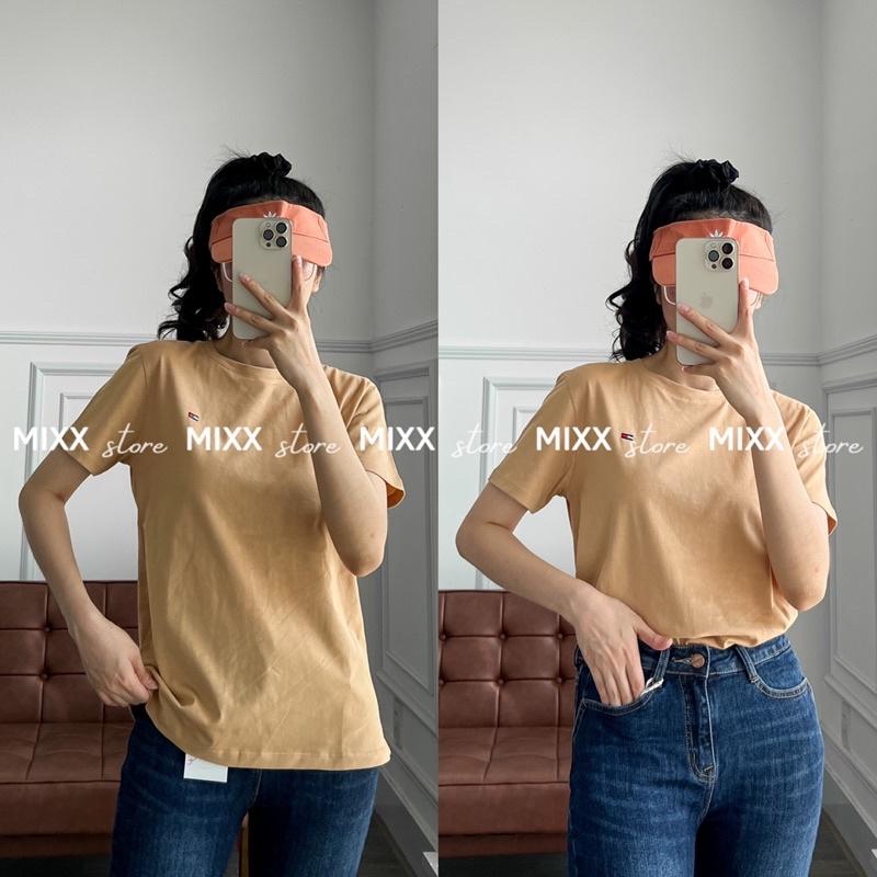 Áo Thun Nữ thêu chất cotton mát mịn phom suông vừa trẻ trung