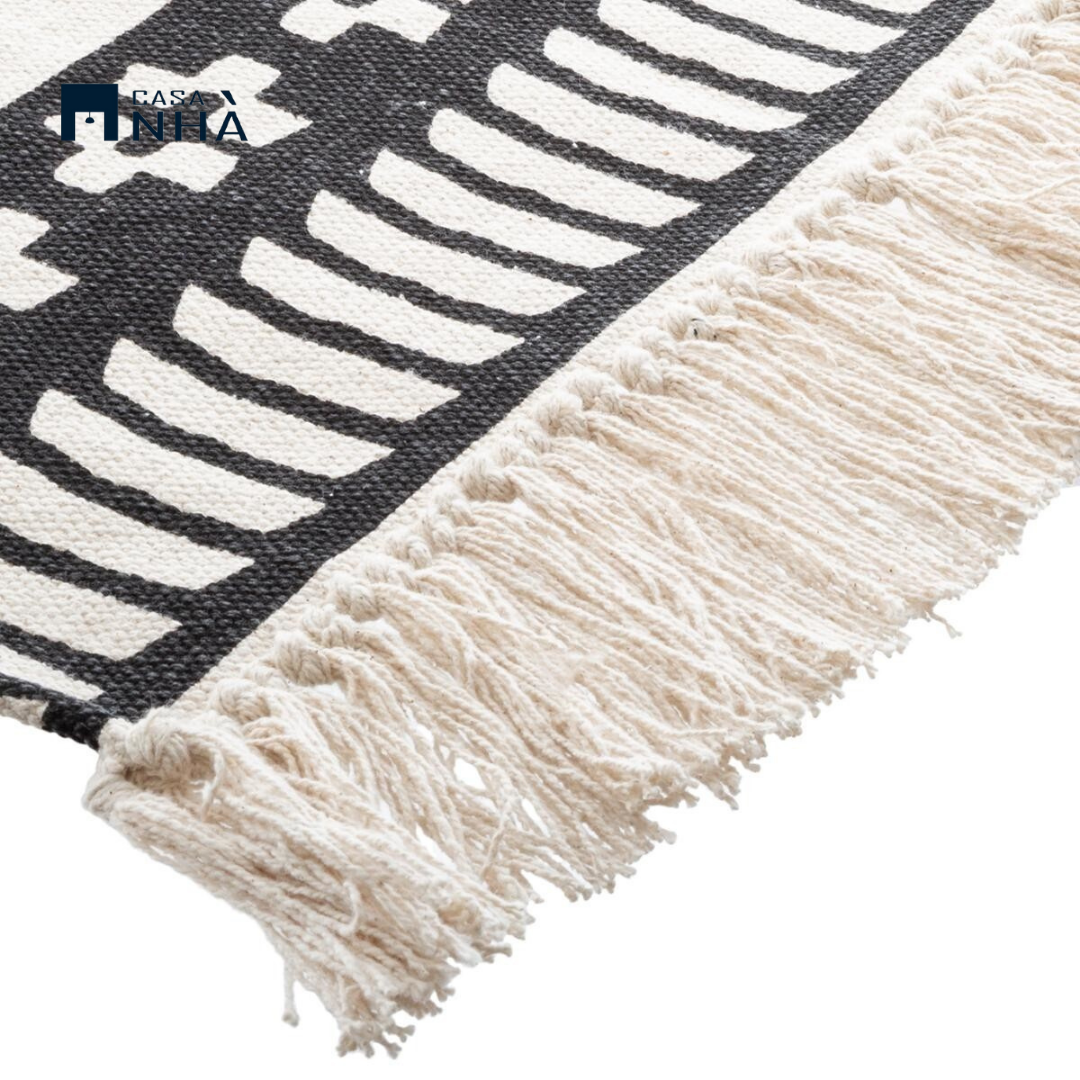 Thảm cotton trải sàn trang trí nhà cửa DELHI CARPET 120x170cm