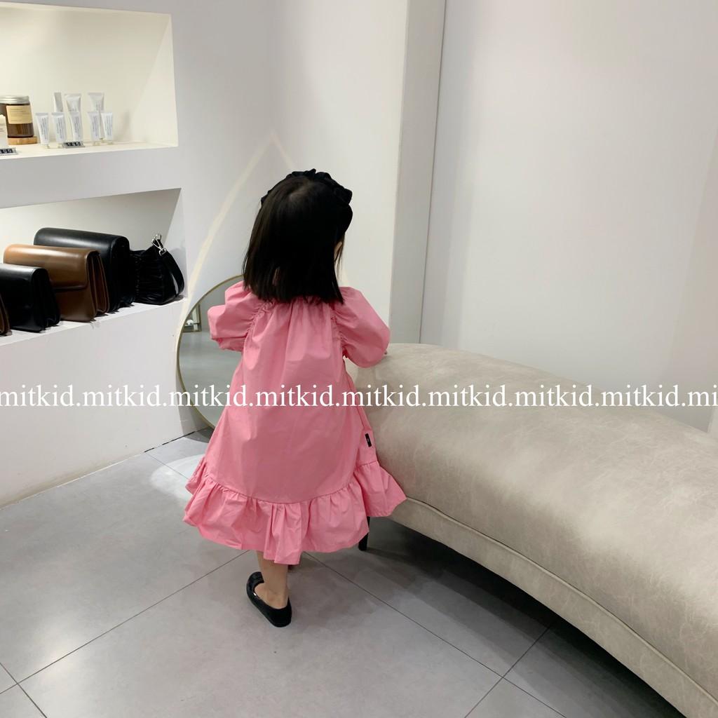 VÁY CHO BÉ GÁICÓ SẴN, Váy chất liệu thô mặc siêu mát cho bé gái