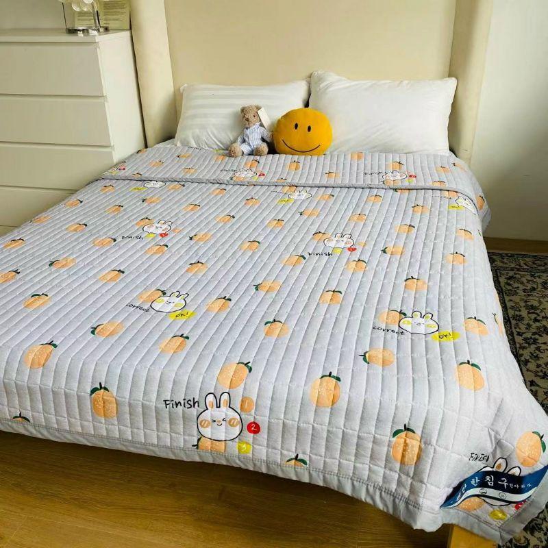 Chăn Hè Thu Chất Vải Cotton Đũi Mát Mịn Túi Mác Sịn Xò