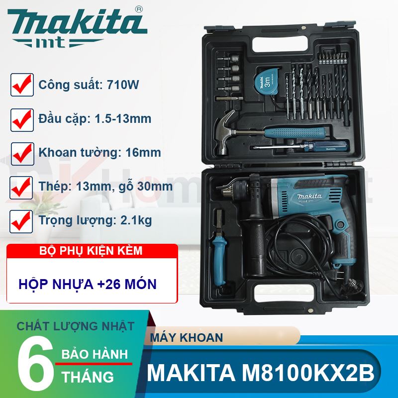 Máy khoan búa makita M8100kx2b