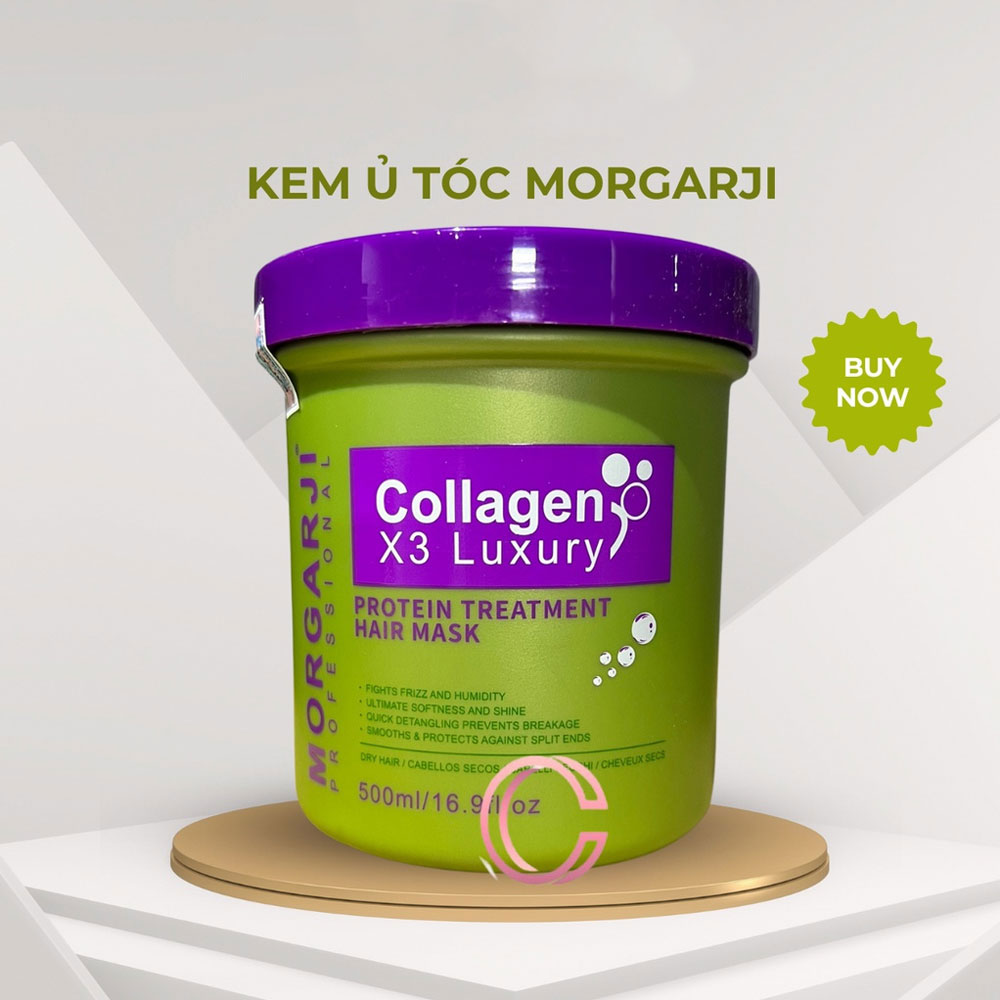 Kem Hấp Ủ Tóc Mềm Mượt MORGARJI HAIR MASK 500ML Phục Hồi Tóc Thẳng Mượt, Chắc Khỏe Thơm Lâu