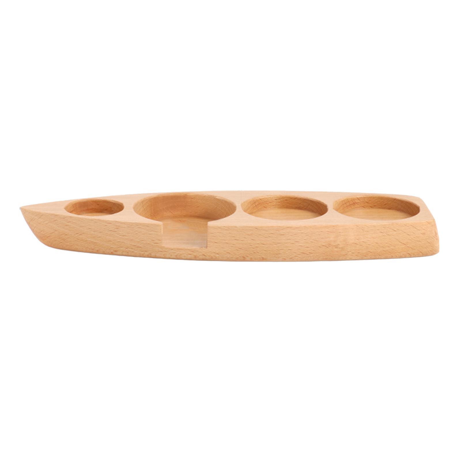 Wood Coffee Filter Tamper Holder, Solid Wooden Espresso Tamper Stand, Coffee Tamper Station Rack, Espresso Tamper Storage Holders, Anti-Slip