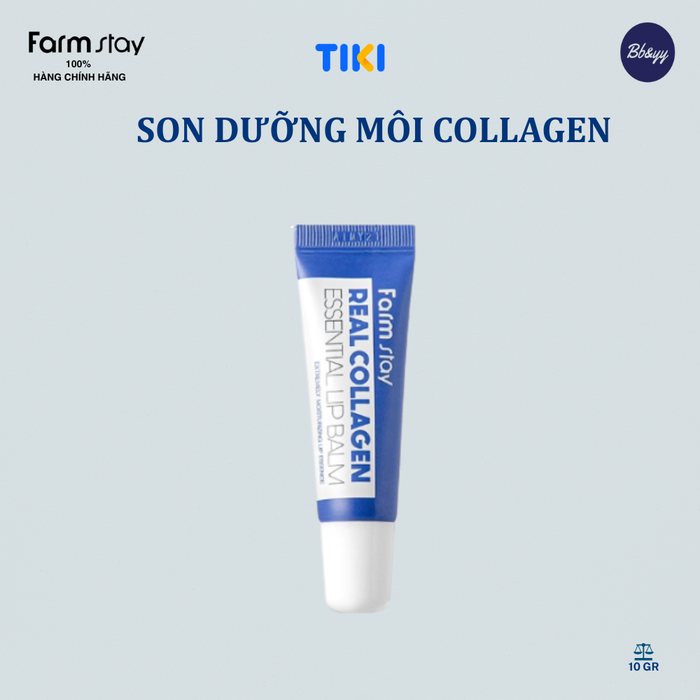 Son dưỡng môi Collagen _ Farmstay Real Collagen Essential Lip Balm