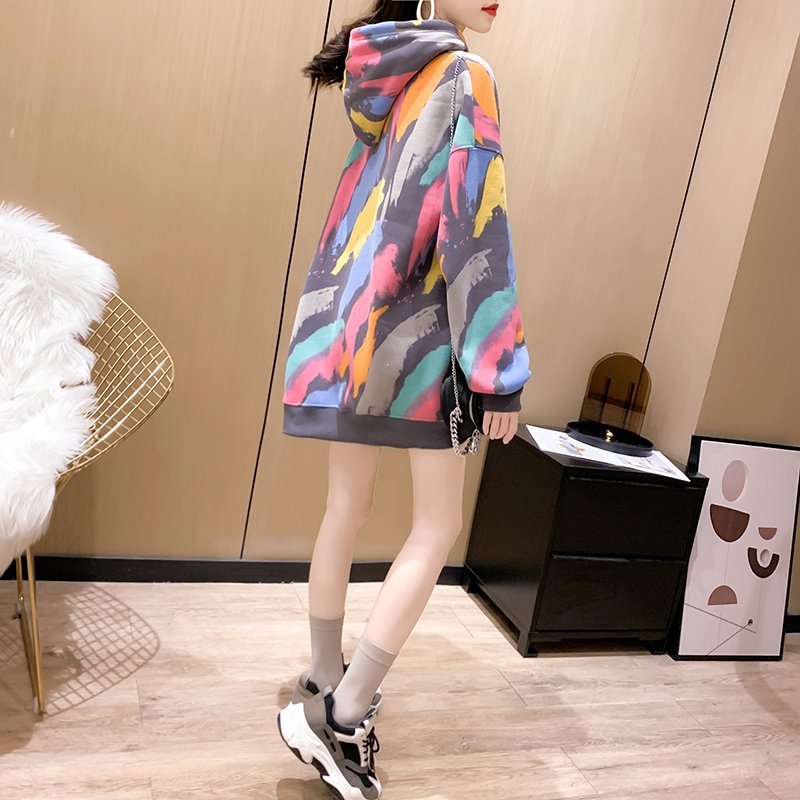 Áo Hoodies Graffiti 7 sắc cầu vòng IN VI TÍNH không bung tróc TiC028