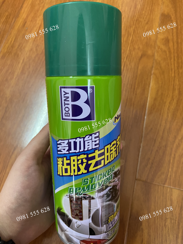 Bình xịt tẩy keo dính, vết mực chính hãng BOTNY, tẩy vết mực, lọ tẩy băng dính