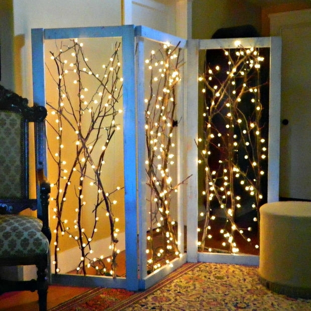 Dải đèn led cherry ball 20, 50 bóng pha lê tuyệt đẹp trang trí nhà cửa dùng pin tiểu AAA