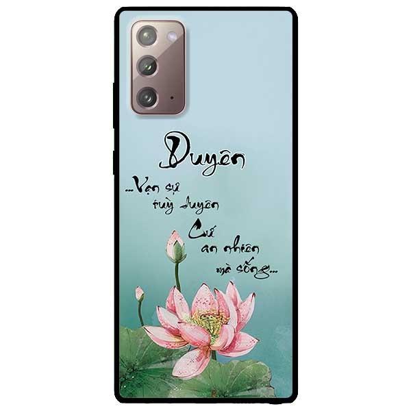 Ốp lưng dành cho Samsung Galaxy Note 20 - Note 20 Ultra - mẫu Sen An Nhiên Mà Sống