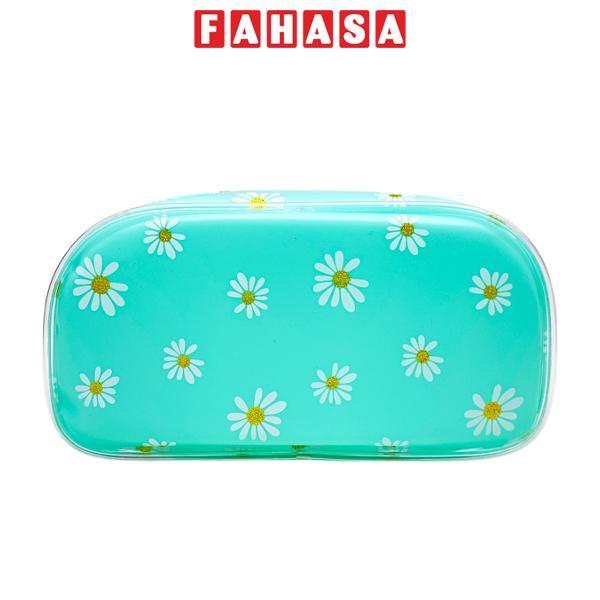Bóp Viết Nhựa Hoa Cúc Xanh Mint - AGLQ230007