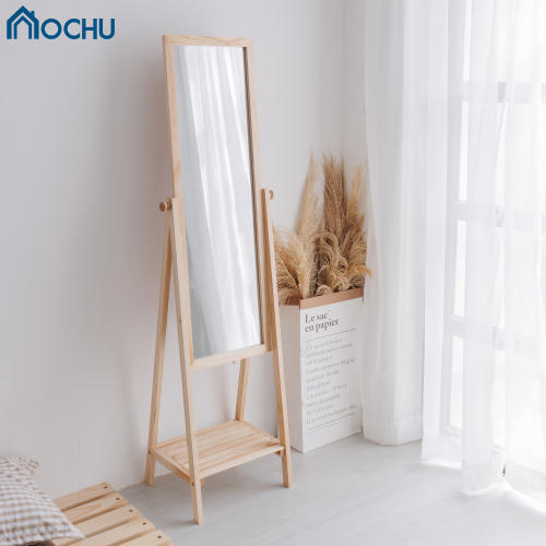 Gương Kệ Soi Toàn Thân Khung Gỗ OCHU - Mirror Shelf - Natural