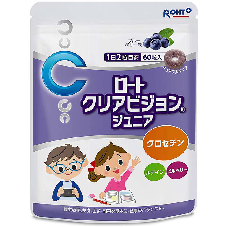 Kẹo ngậm bổ mắt cho trẻ em Rohto Clear Vision Junior (Bịch 60 viên)