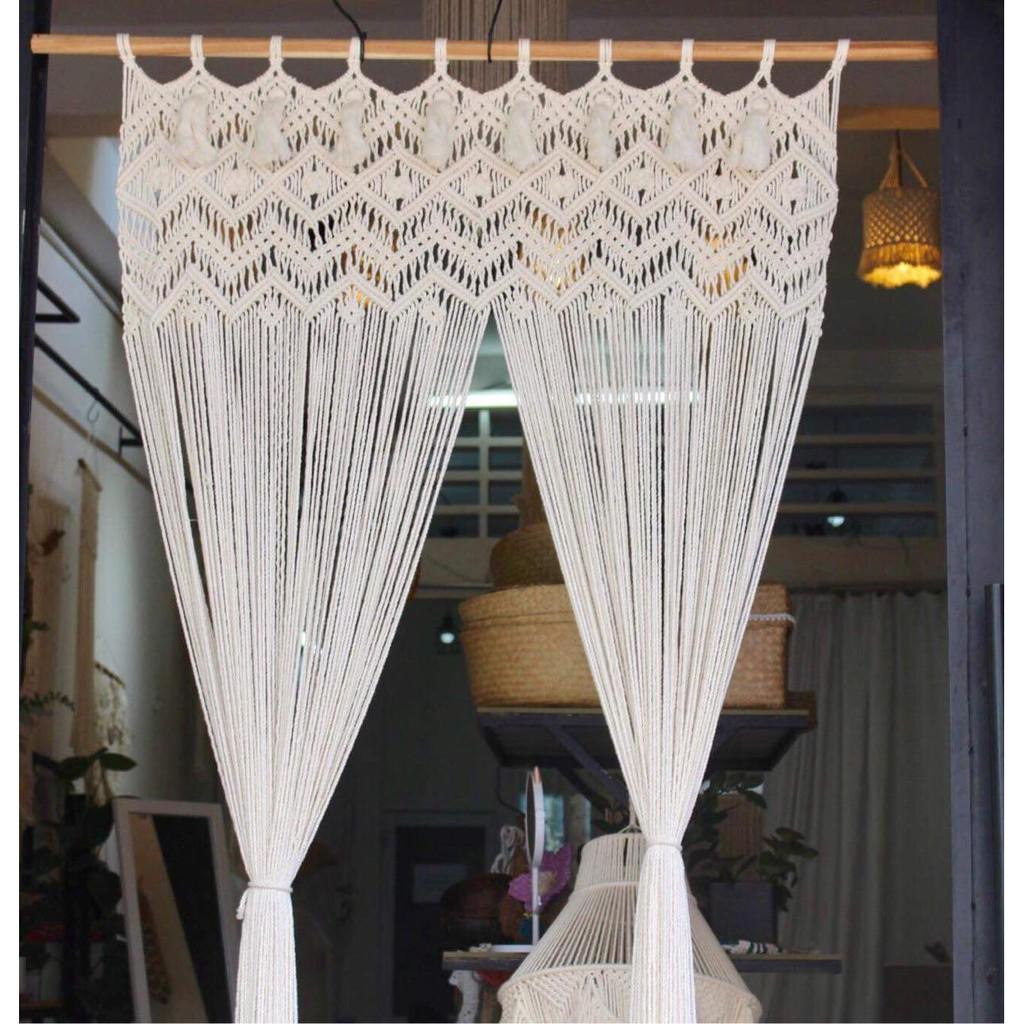 Rèm cửa sổ  handmade - Rèm cửa sổ macrame - sản phẩm decor