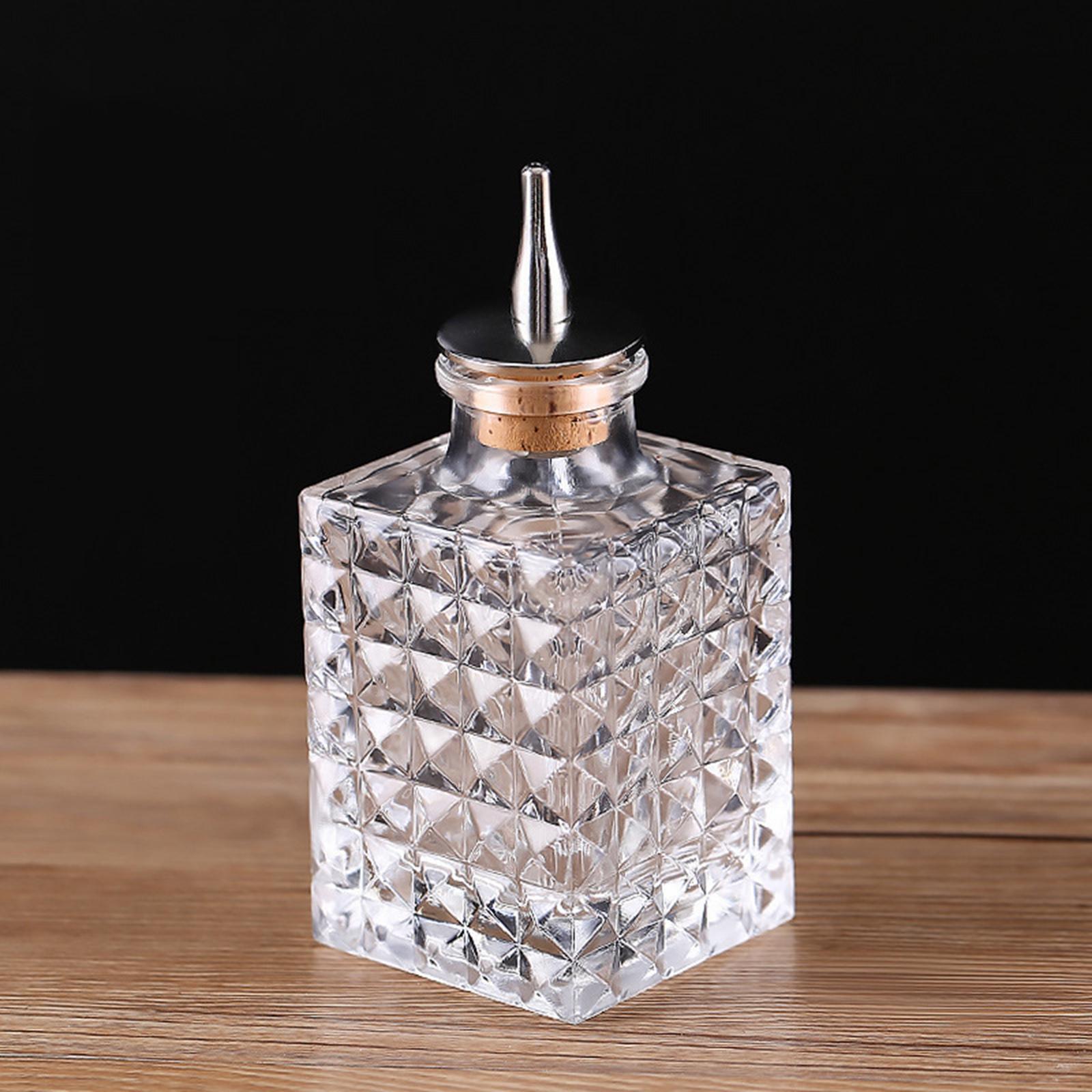 Bitter Bottle Display Wine Bottle Bartender Decanter Dasher Bottle for Living Room Desktop