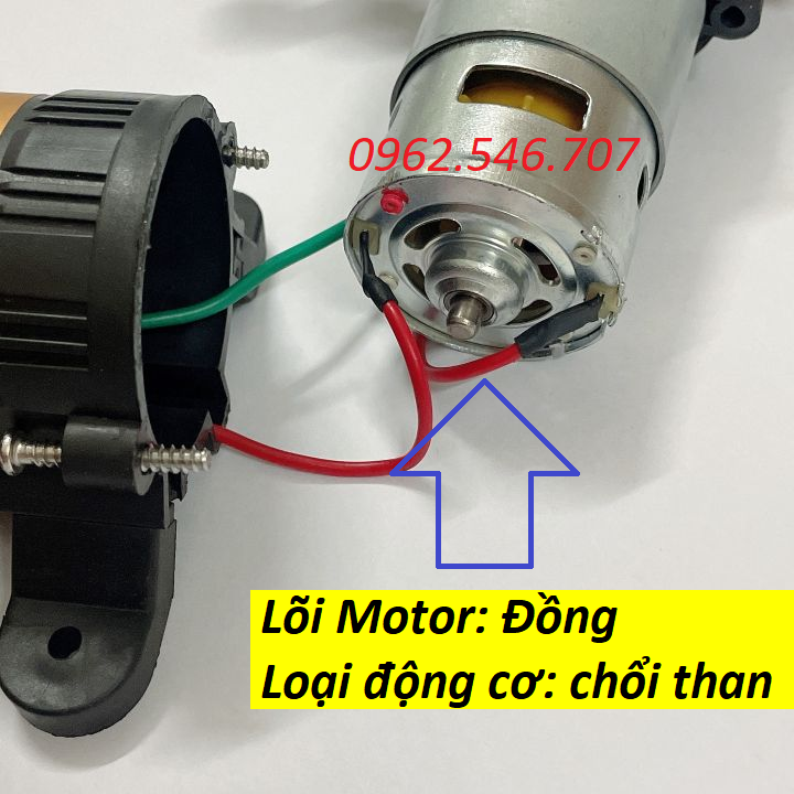 Máy bơm rửa xe tăng áp lực nước - Bộ máy rửa xe cao áp 12v Việt Nhật kèm nguồn, bơm phun sương tưới cây làm mát