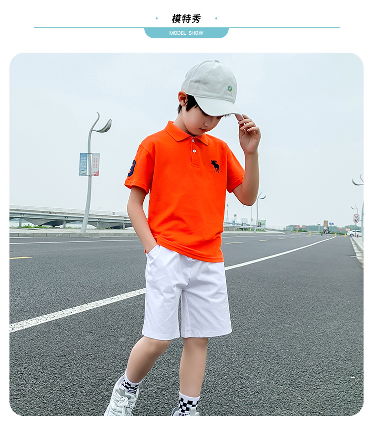 Áo polo bé trai cao cấp chất vải cá sấu cotton mềm mịn an toàn cho da bé ATP3