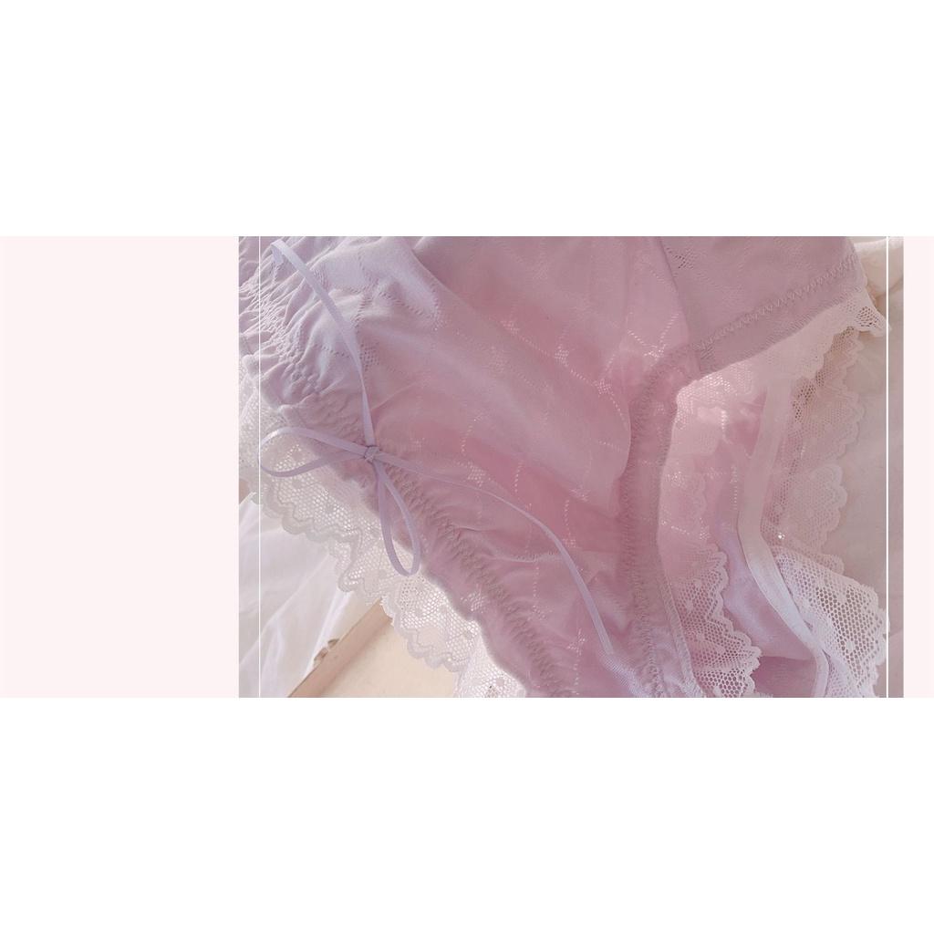 Quần Lót Nữ Cotton Kháng Khuẩn Phối Ren Thời Trang Xuất Đông Âu . Hàng Loại Đẹp.