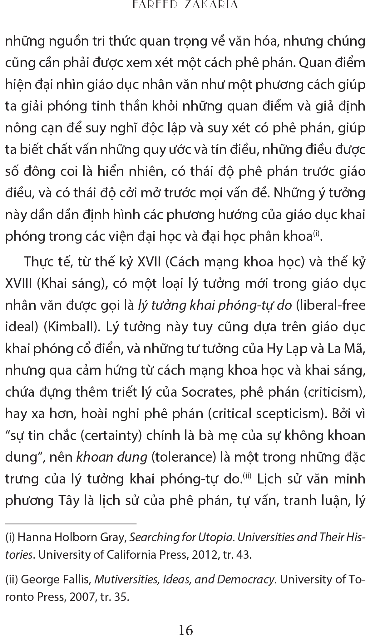 Biện hộ cho một nền giáo dục khai phóng