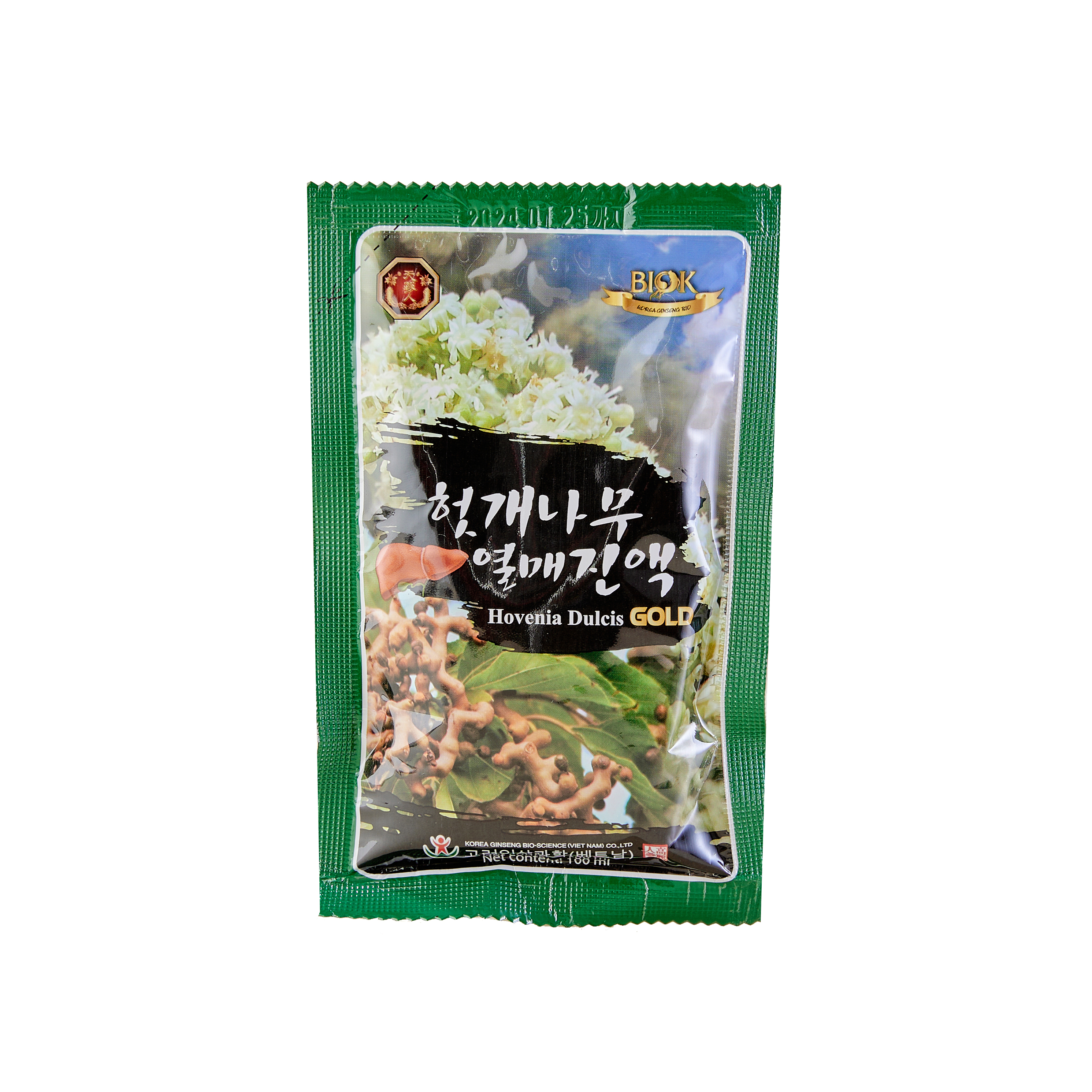 Nước Hovenia Dulcis Gold - Mát gan - Hộp 15 gói *100ml