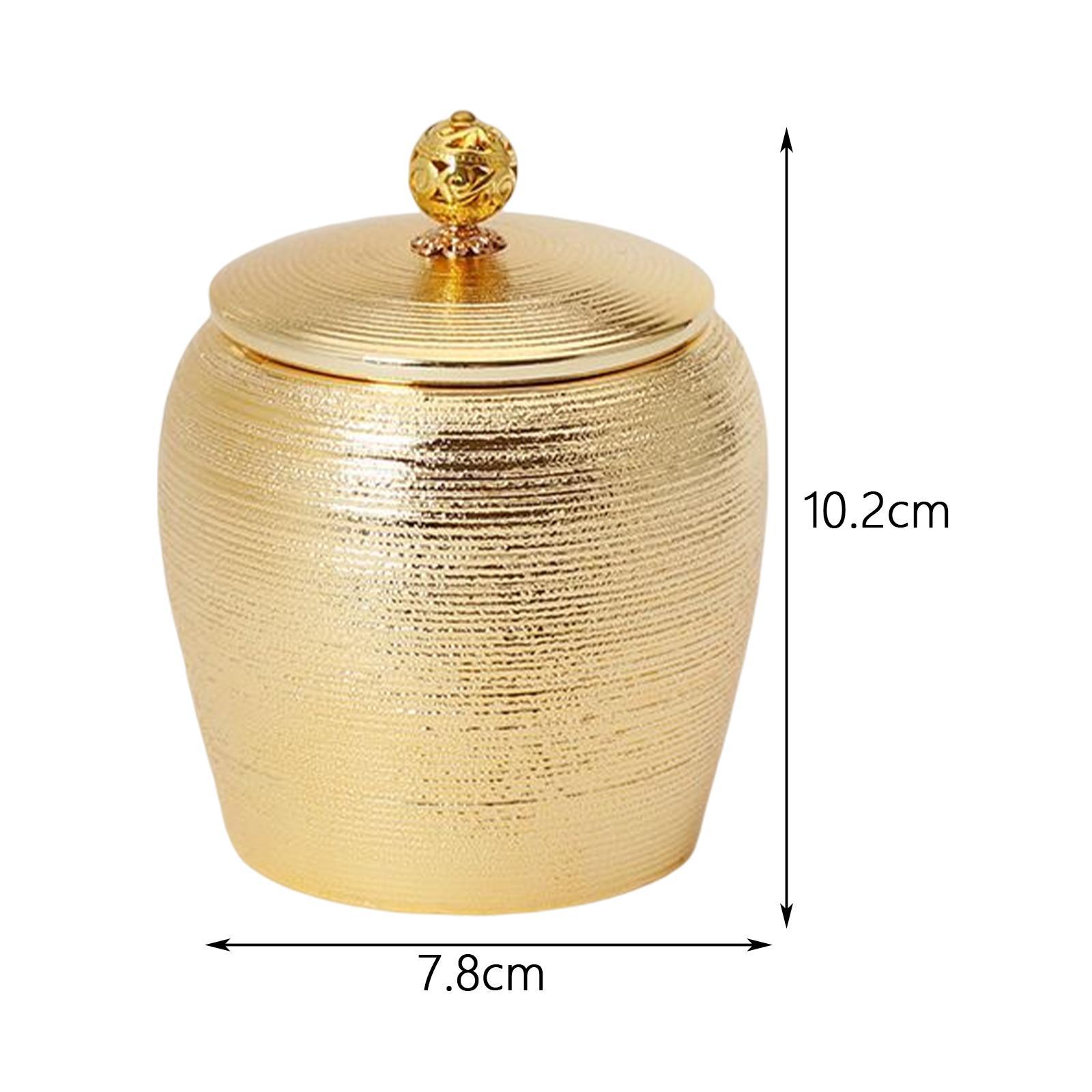 2pcs Sealed Storage Canister Dustproof Porcelain for Office Cabinet