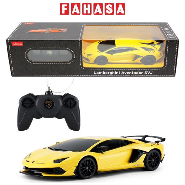 Đồ Chơi Mô Hình Xe Điều Khiển 1:24 Lamborghini Aventador SVJ - Rastar R96100/YEL - Màu Vàng