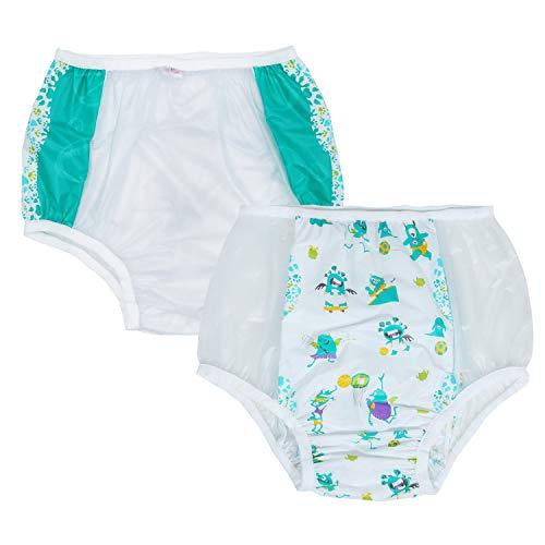 2 Chiếc Abdl Trưởng Thành Quần Tiểu Tiện Thun Nhựa Có Thể Tái Sử Dụng Quần Lót Ddlg PVC Ít Không Gian Tã Pampers Quần Lót 5