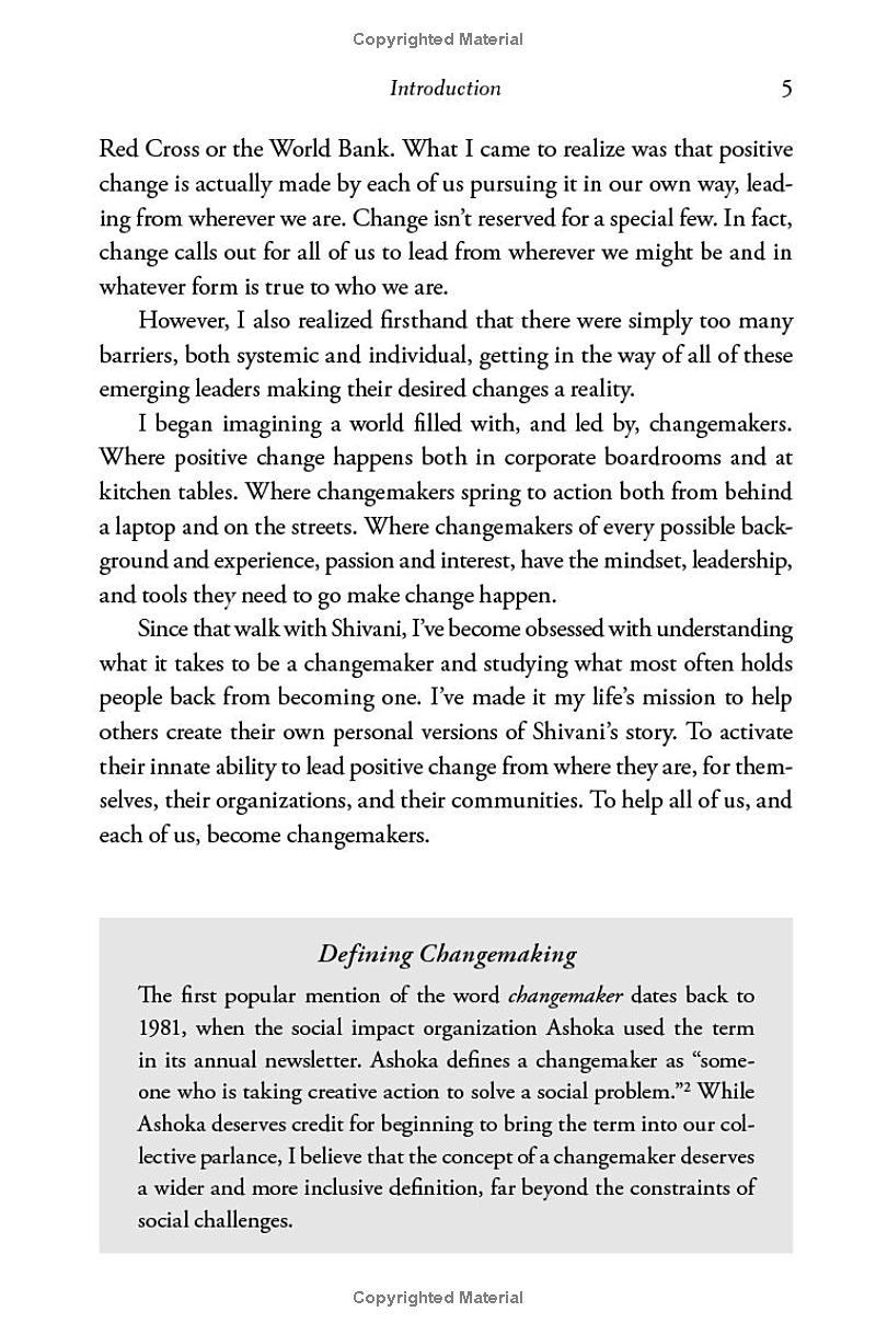 Sách ngoại văn: Becoming A Changemaker