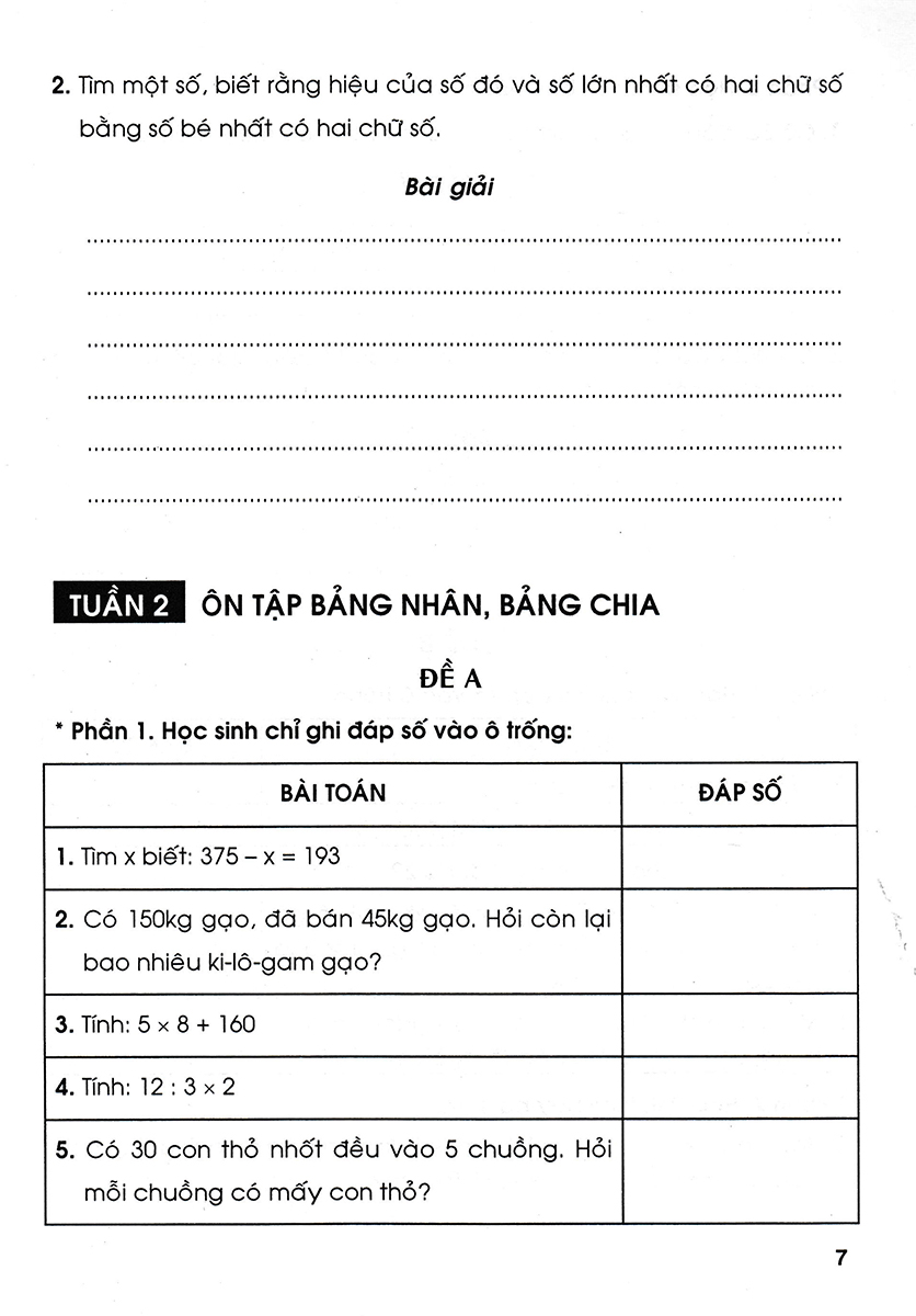 Vở Ôn Luyện Cuối Tuần Toán 3 Tập 1 _HA