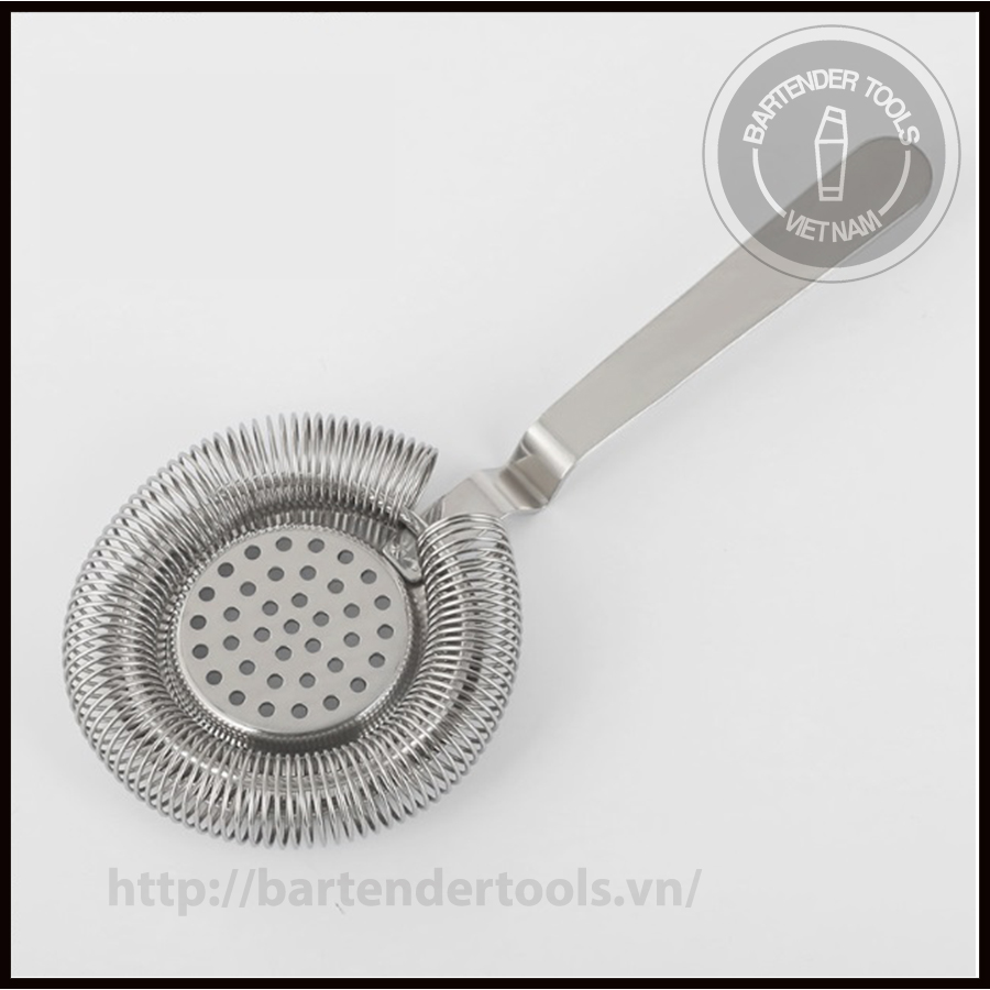 Chặn đá shaker cán gập inox - Strainer cocktail cán gập