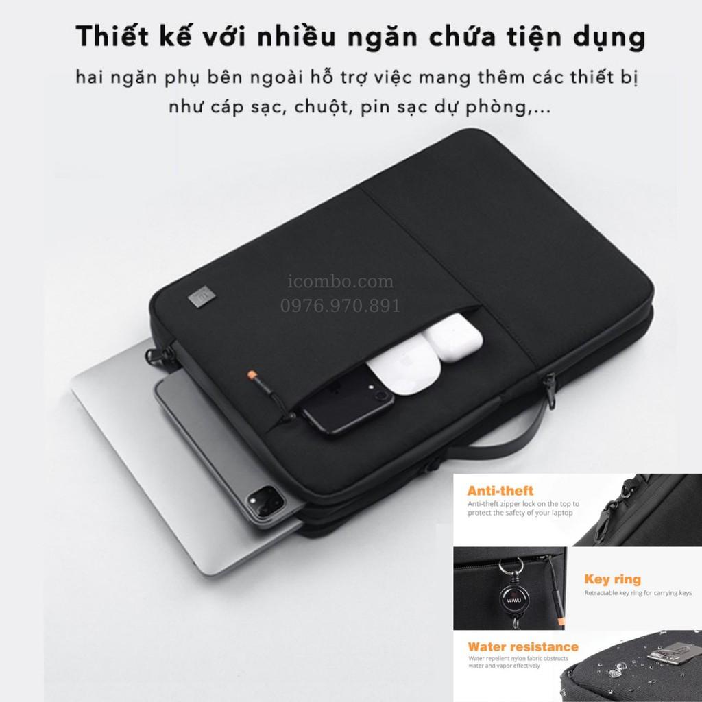 Túi Xách chống sốc Macbook, Laptop 13/14/15/15.6/16inch- Bảo Vệ 360 độ - Wiwu Alpha Double Layer Sleeve-Xách ngang/dọc