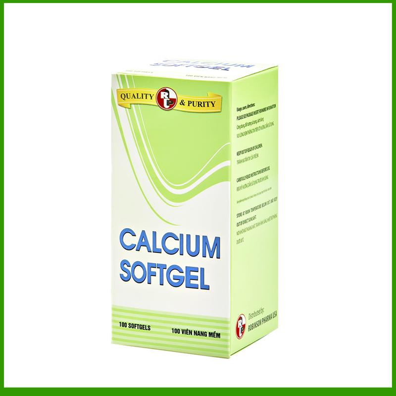 Combo 2 chai TPCN bổ xương bổ sung Calcium ( canxi) và Vitamin D3- Calcium softgel – Robinson Pharma Usa-Chai 100 viên-tặng 1 hộp tuần hoàn não GINKGO GOLD h/30v