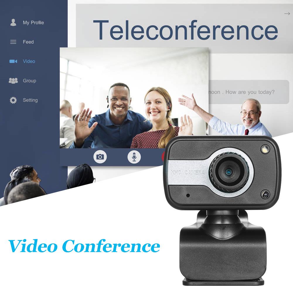 Camera máy tính Web Cam 0.3 Megapixels dạng kẹp, coorngr USB cho PC Laptop