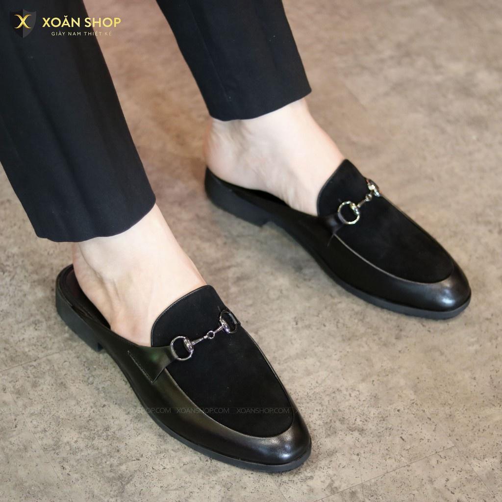 SỤC NAM CHẤT LIỆU DA PU VÀ MẶT DA LỘN - MÃ S001 MÀU ĐEN