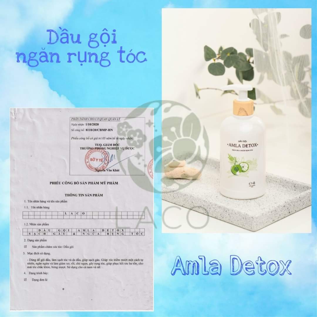 combo Gội Xả Amla DETOX [CAM KẾT CHÍNH HÃNG]