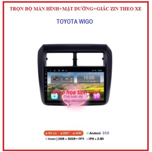 Bộ màn hình,Đầu DVD Android RAM1G/2G Cho Ô Tô TOYOTA WIGOTích Hợp GPS Chỉ Đường, Xem Camera Lùi - Màn 9inch Full HD