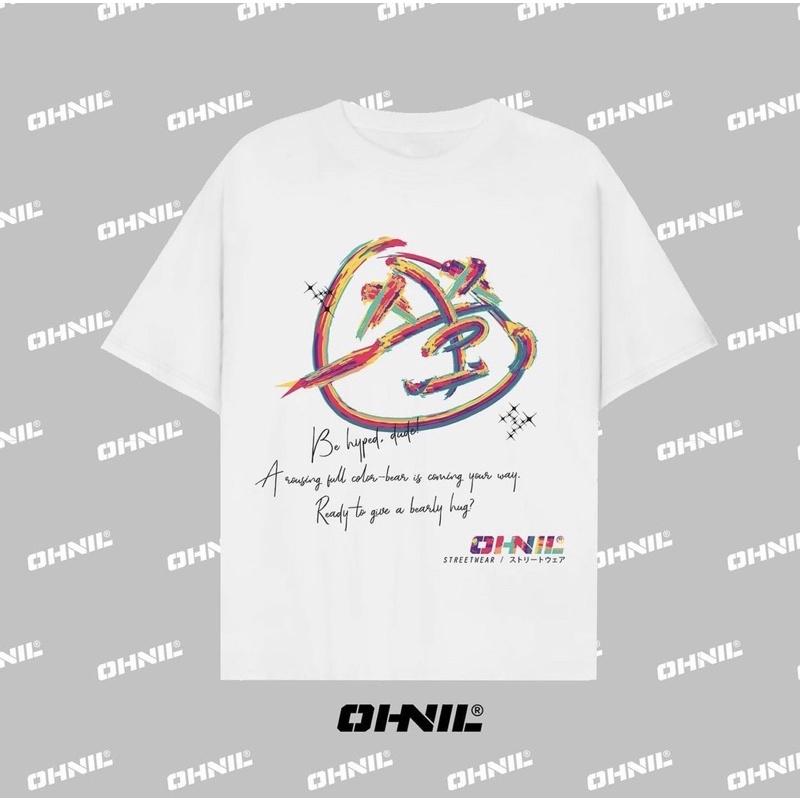 Áo Thun In hoạ Tiết Mặt Gấu OhNil
