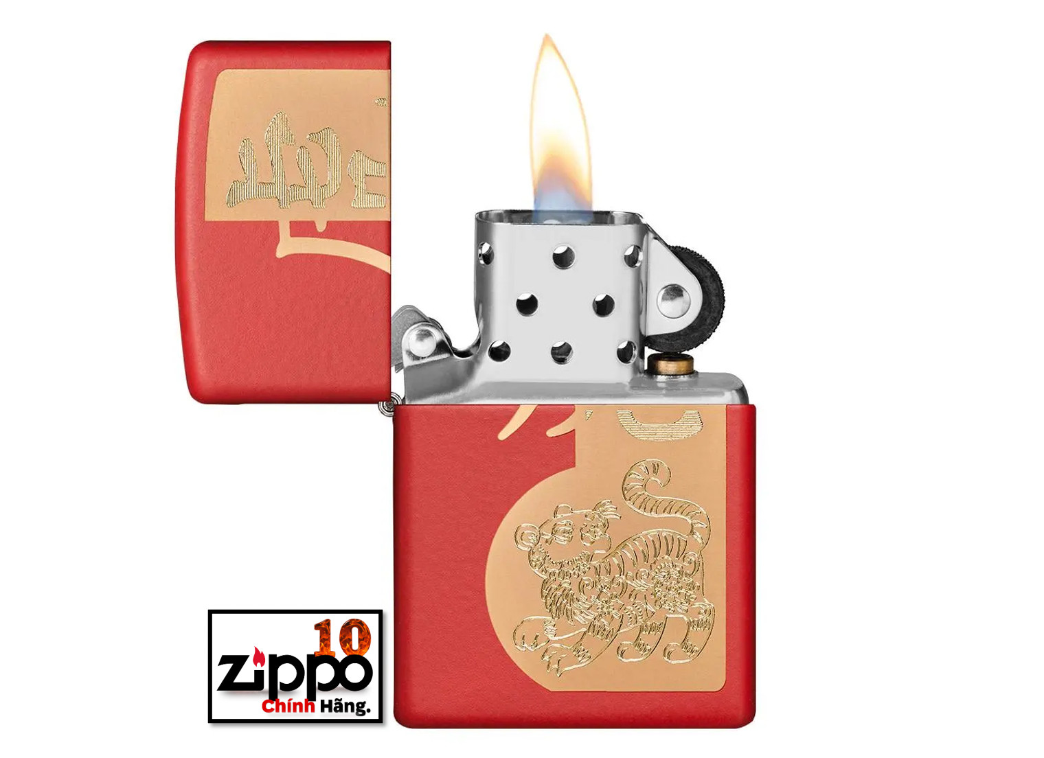 Bật lửa Zippo 49701 Year of the Tiger - Chính hãng 100%