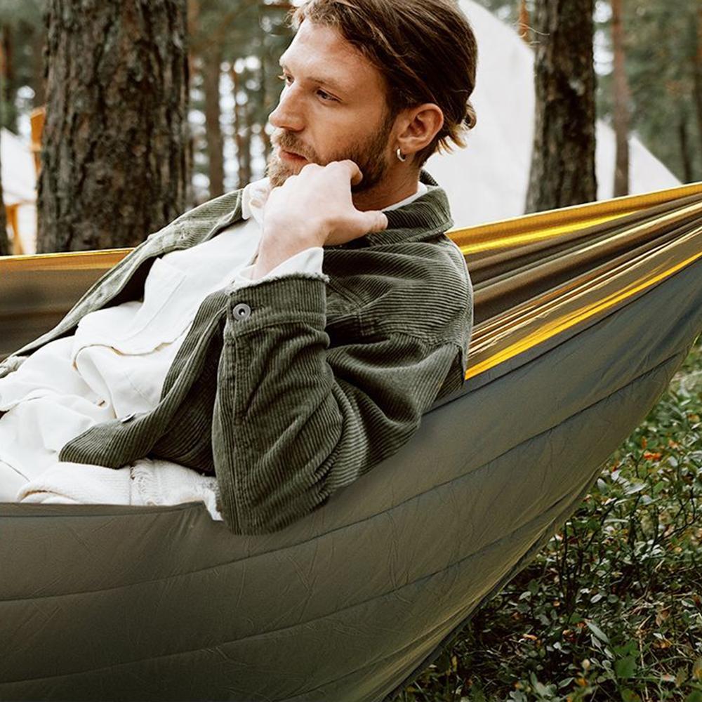 Multifunctional Hammock Underquilt Winter Warm Hammock Under Blanket Poncho for Camping Hiking Traveling
