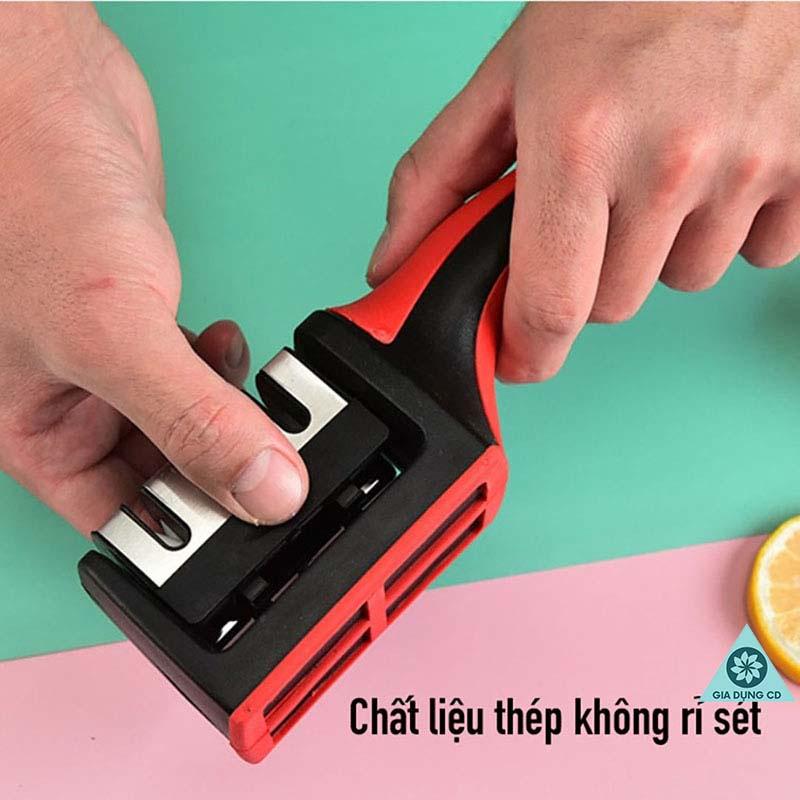 Dụng Cụ Mài Dao Kéo 3 Cấp Độ Cầm Tay, Mài Dao Nhanh Tiện Lợi ( MÀI DAO CẦM TAY )