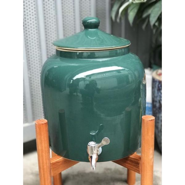Bình nước sứ Bát Tràng,dung tích 5 lít