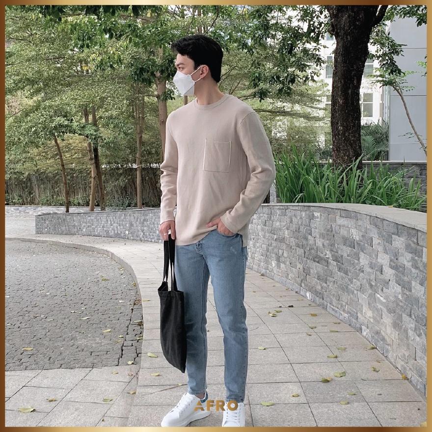 ÁO LEN WASHABLE THỜI TRANG NAM HÀN QUỐC 006017 - BE