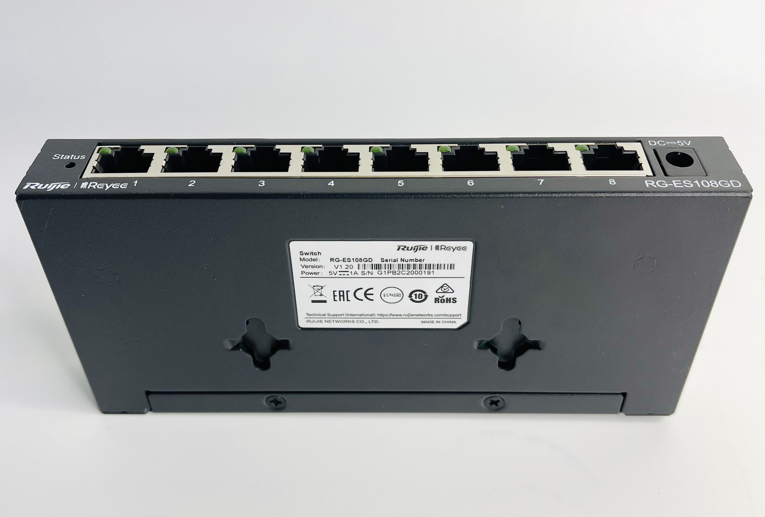 Switch Ruijie Reyee RG-ES108GD 8-Port, Hàng Chính Hãng.