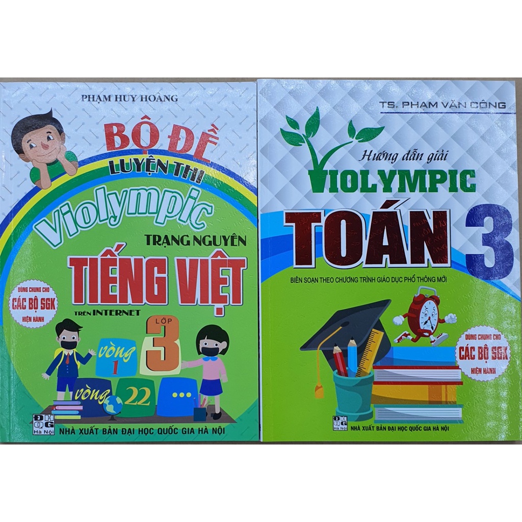 Sách - Combo Hướng dẫn giải Violympic Toán 3 + Bộ Đề Luyện Thi Violympic Trạng Nguyên Tiếng Việt Lớp 3 Trên Internet