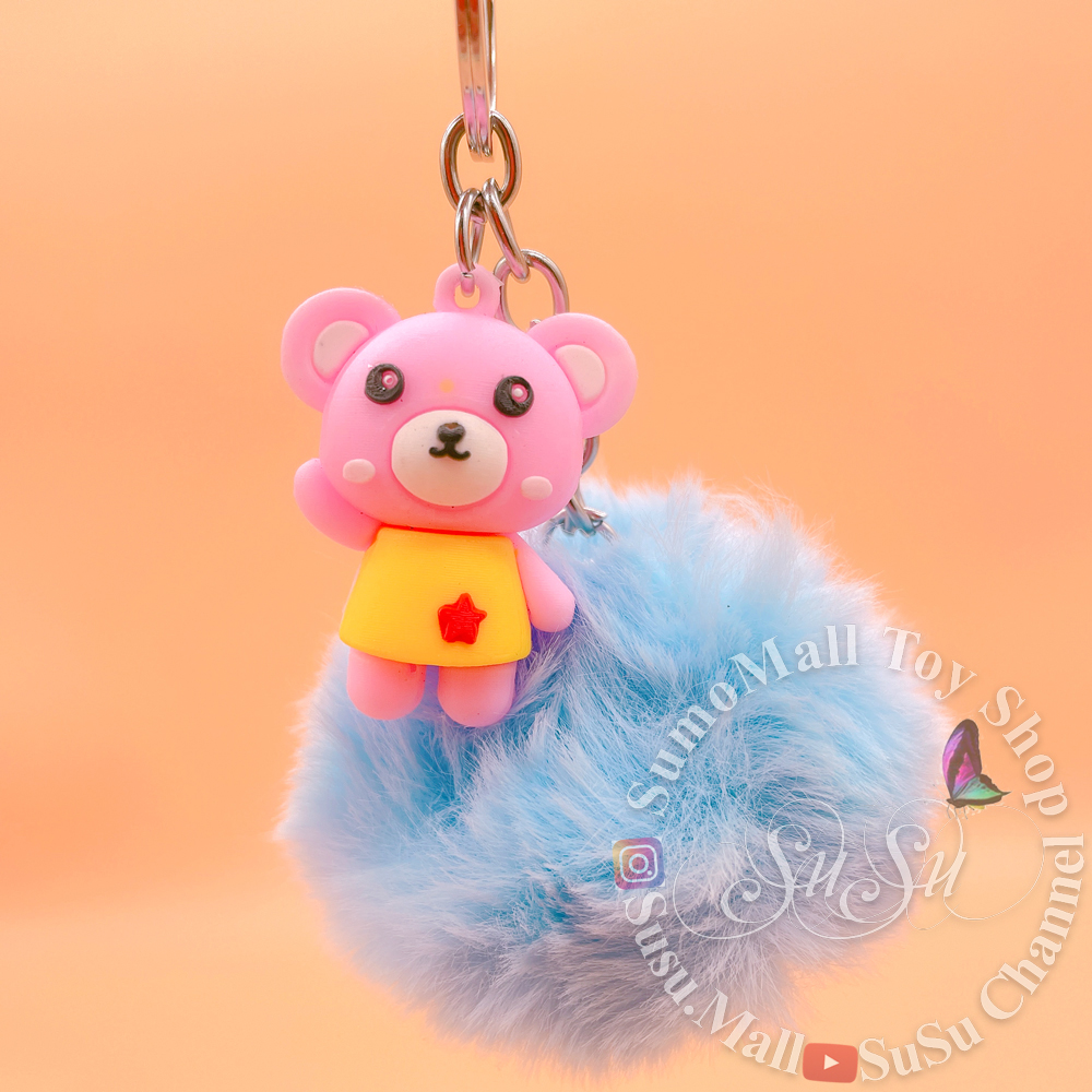 Móc khóa gấu và bông mềm mại, móc chìa khóa đẹp kim loại bền màu tiện dụng , móc khóa cute dễ dàng mang theo bỏ ví túi không gây trầy cho những vật dụng bỏ cùng , giao màu ngẫu nhiên