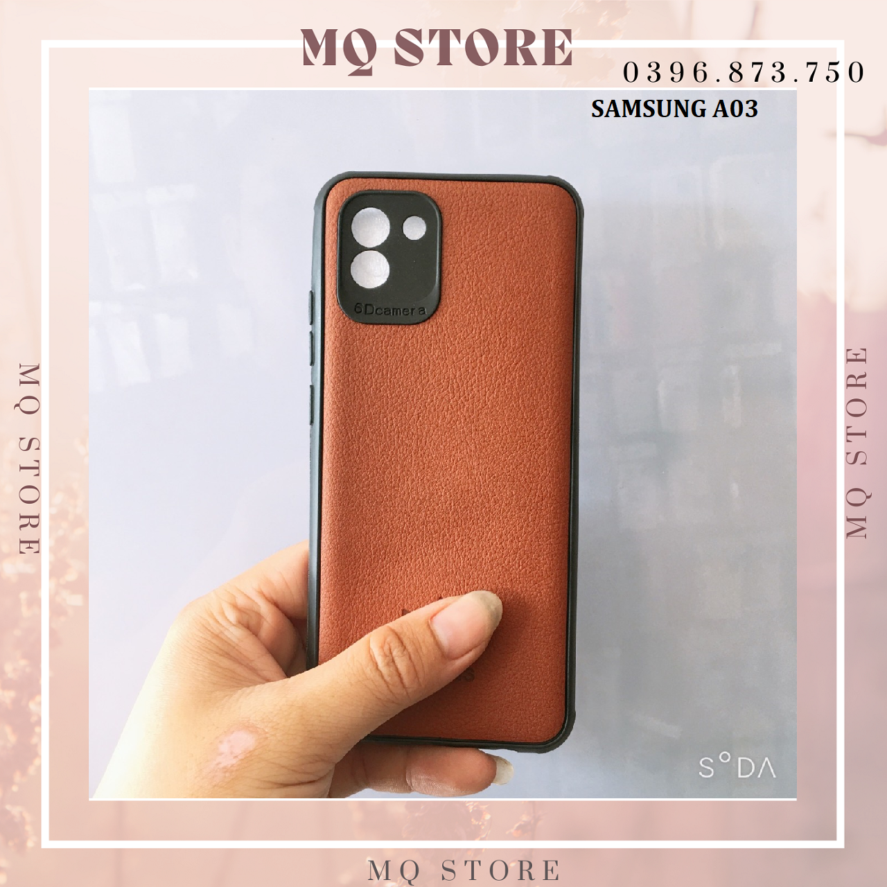 Ốp lưng dẻo da thể thao, bảo vệ camera dành cho Samsung A03 2022