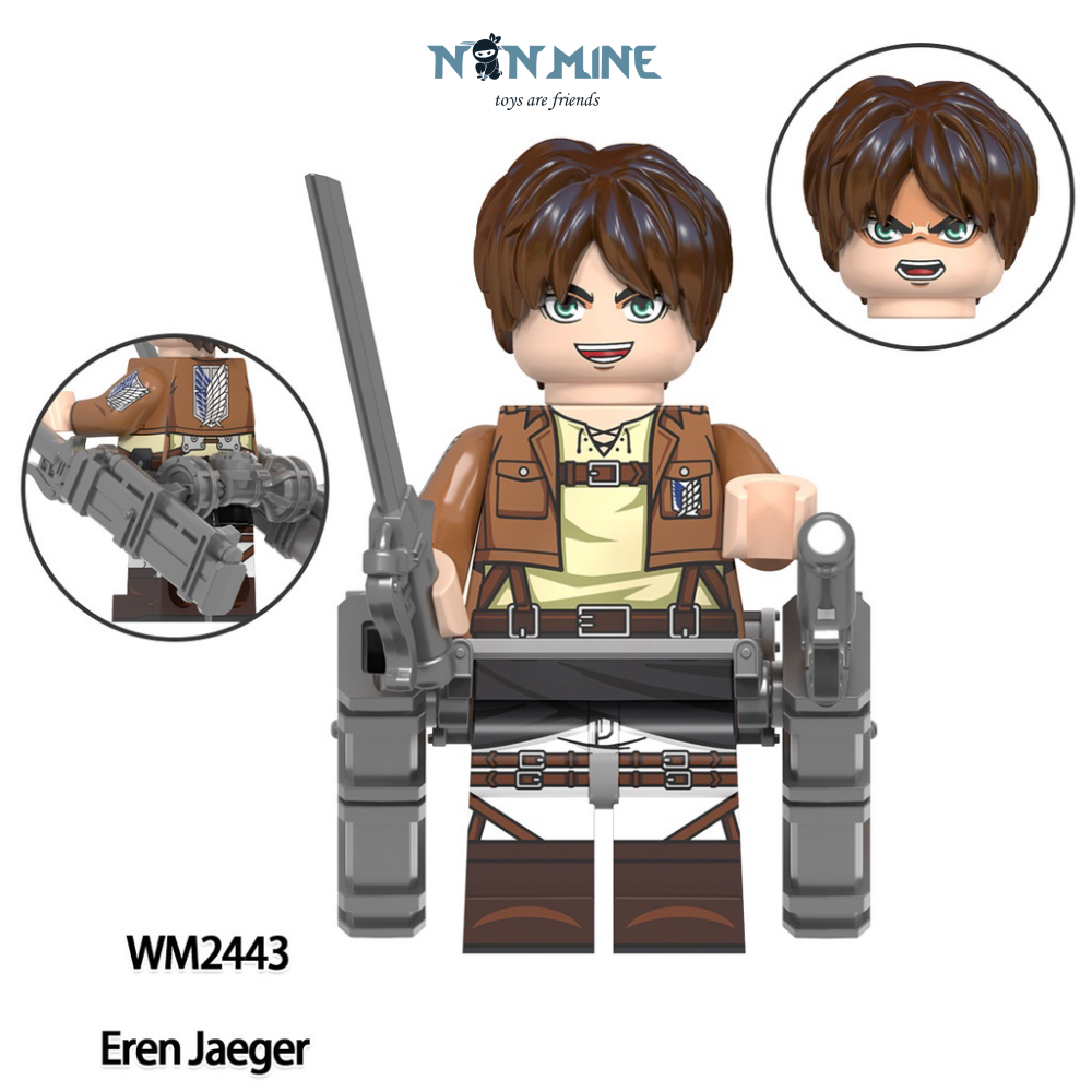 Minifigures Attack On Titan Đồ Chơi Lắp Ráp Nhân Truyện Tranh Anime Vật Hoạt Hình WM6148