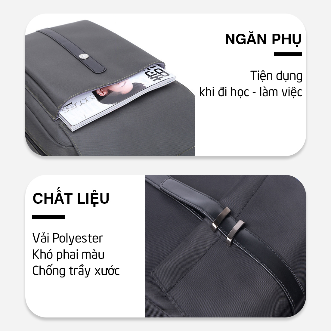 Balo Nam Nữ MENDO - Balo thời trang nhỏ gọn, phong cách Hàn - B8034