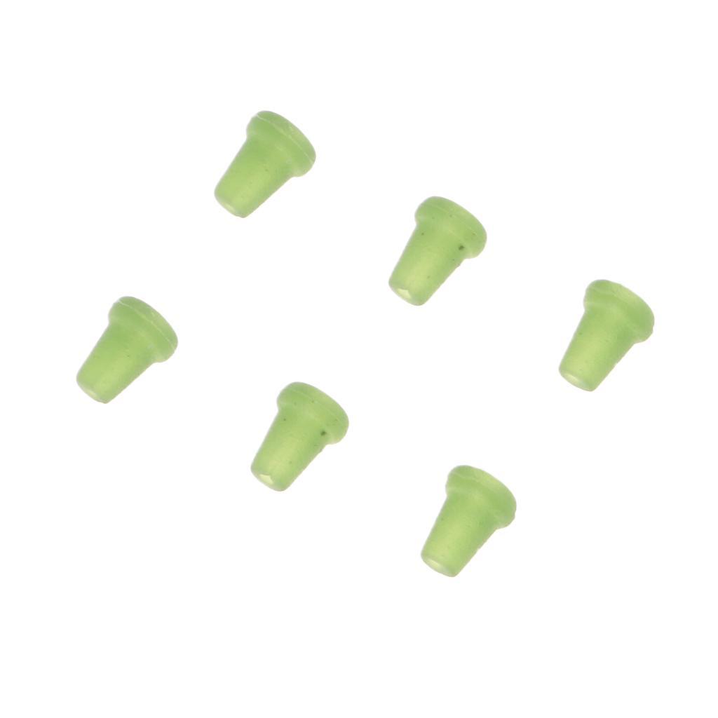 50pcs Carp Rig Ring Stops Rubber Shank Hook Stops Beads Buffer Baits Holder