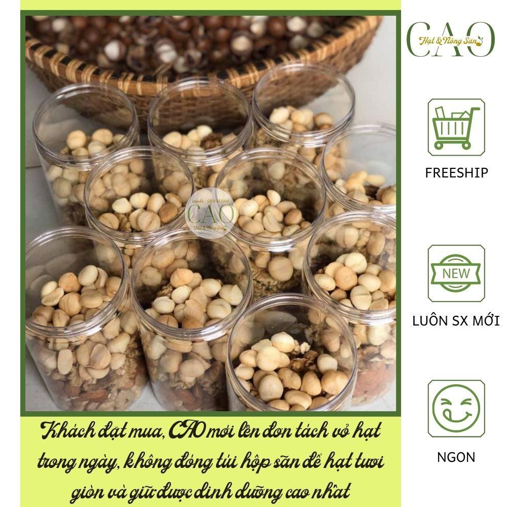 Hạt thập cẩm ăn liền CAO FOOD từ 5 loại hạt dinh dưỡng cao cấp - Macca, Hạnh nhân, Óc Chó, Hạt dẻ, Hạt Điều