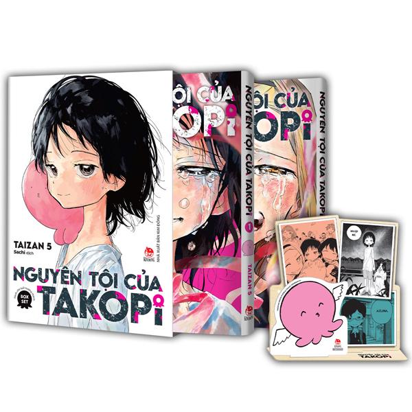 Sách - Boxset Nguyên Tội Của Takopi - Tập 1 + Tập 2 (Hộp 2 Tập) - Tặng Kèm Standee Giấy Bồi