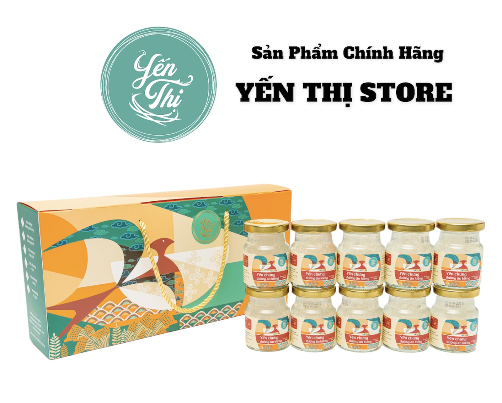 Yến Thị-Chưng Không Đường -Hũ Chưng Sẵn- 12Gram yến tươi-70ml